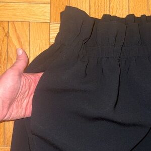 Moschino Black Paper Bag Skirt with Elastic Waist & Pockets!